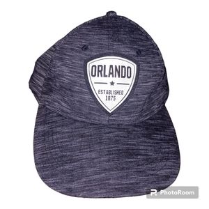 Orlando Florida Essential Caps Gray Black Strapback Baseball Hat Adjustable Cap
